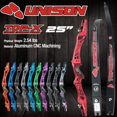 顶点UNISON竞技反曲弓把25英寸ILF通用接口可调中心线左右手可选