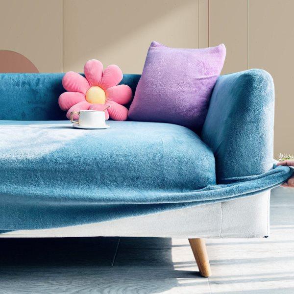 纯色沙发套全包卍能罩四季通用简约弹力加厚毛绒沙发垫子防滑盖巾,居家布艺,沙发垫,淘宝优惠券,粉丝福利购,淘宝优惠卷