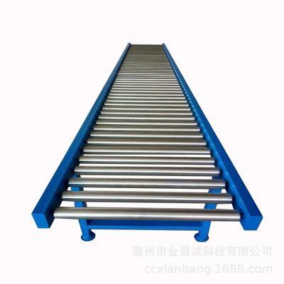 仓库快递无动力双滚道线滚筒道输送机电子生产流水线卸货滚筒滑梯