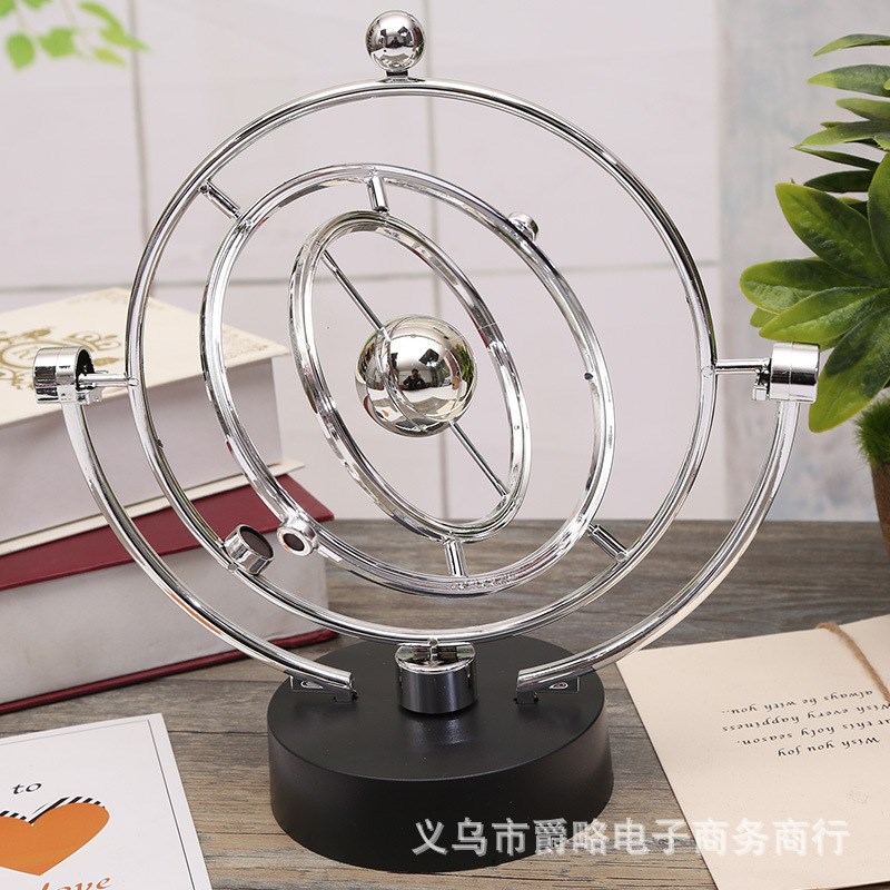 A606星球永动仪天体模型动力学轨道动态工艺品art 磁性无极摇摆器