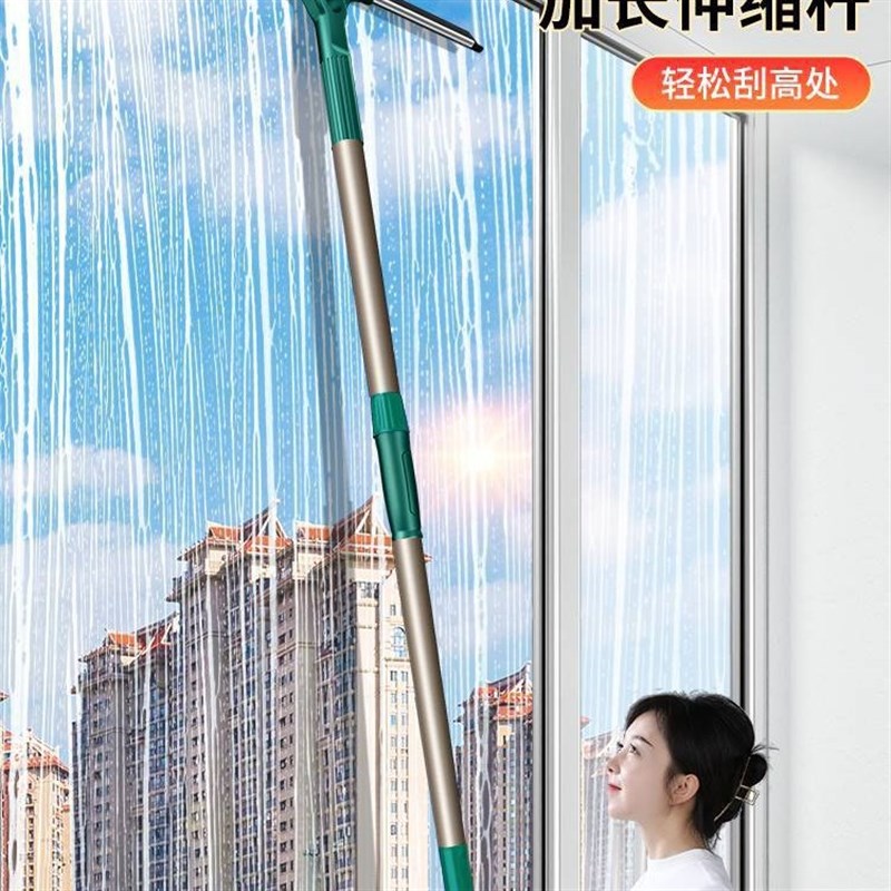 魔术扫把刮地板刮水器硅胶板卫生间浴室家用拖把挂水头发扫地霆晟