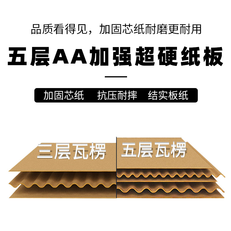 现货定做少批量小纸箱子特大超硬加厚五层打包快递包装盒印刷定制