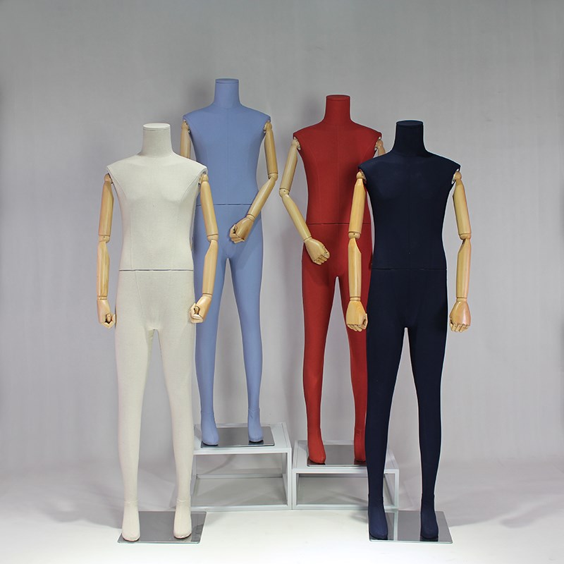 全身包布韩版男模特服装店展示道具彩色包布橱窗展示道具人台
