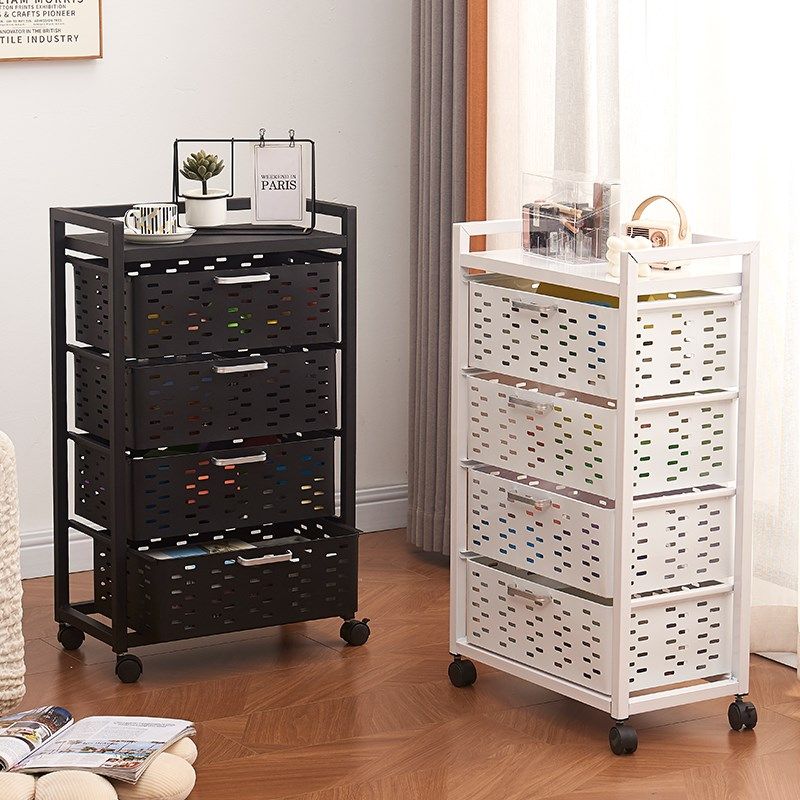 厨房置物架特厚抽拉式储物架万向轮可移动水果蔬菜抽屉式置物架,厨房/烹饪用具,厨房置物架/置物柜/角架,淘宝优惠券,粉丝福利购,淘宝优惠卷