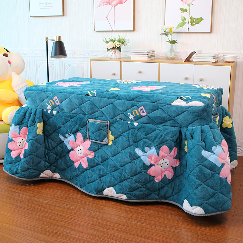 长方形裙摆烤火被加绒加厚新款双面绒电炉罩烤火桌子罩烤火炉罩子,居家布艺,烤火罩,淘宝优惠券,粉丝福利购,淘宝优惠卷