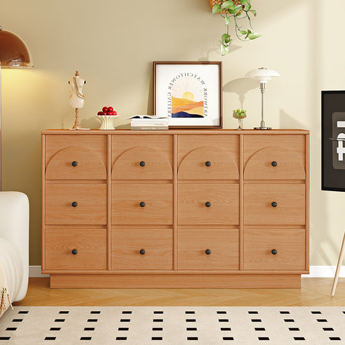 实木斗柜卧室g抽屉柜床尾置物柜五斗柜客厅靠墙储物柜简约现代斗