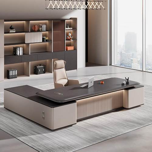 领导台老板桌椅组合简约现代轻奢高端董事长房行政台经理台