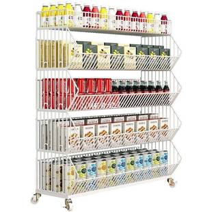 市分厨层货架零食置物展示架超房544多能收纳架家用落地移动功书