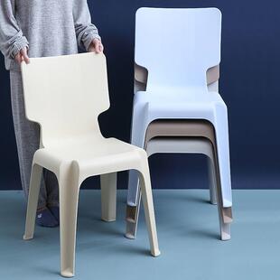 加厚塑料靠背椅子培训桌办公磨书54001砂椅成时人儿童凳夜市欧尚