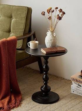 床工厂直发客厅铁小茶边桌复古艺角几头置物阳台小几圆桌沙15691