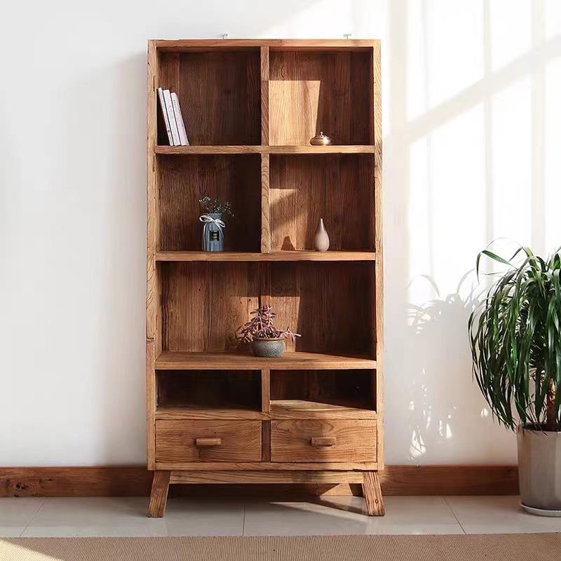 老榆实木物餐用边柜木中式储收纳柜靠墙家餐厅柜复古老榆木柜子