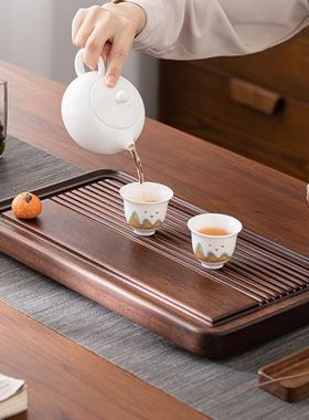 顺行花梨木公蓄两用茶盘小台型干泡X2405270排办室中式功夫茶具实