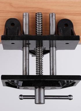 工6155mm小型教固定燕152尾式桌虎钳小台钳寸学设木备