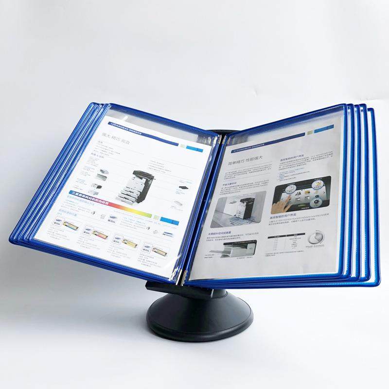 A4面台式展示文件夹10桌桌放A10页台式4展示文件页宣传广告翻页资