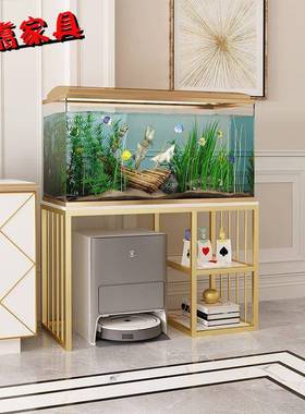 奢铁20230725艺家用客厅水族轻置架物架鱼缸箱架子底座层厂家直销