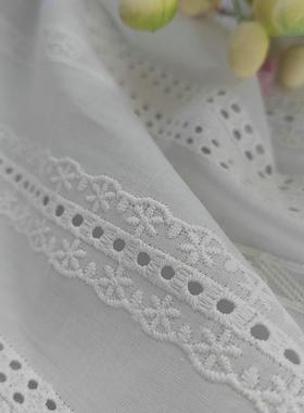 EG-19086512全棉供孔绣打花-EG-19086布棉布刺绣厂家直销现货应