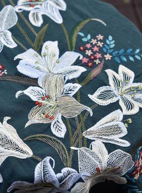 百合巨FS759496幅欧式刺绣材料Y包手工DI创布艺家居意装饰自制绣