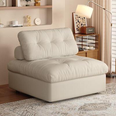 现代约沙发带LXM床垫户型客厅书房单人模小块多功阳台沙发床简能