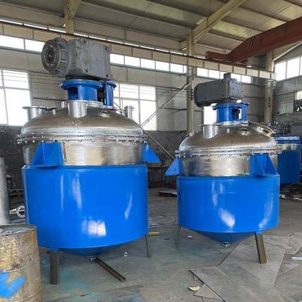 厂家反外应50L-1000釜热熔胶内盘管冷电能加热多功不却锈钢反应釜