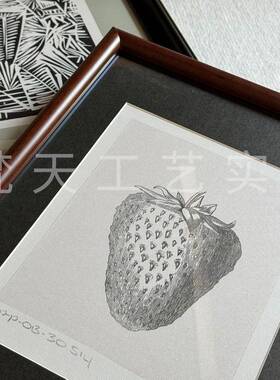 线摆的线厅高级感简约客厅装饰画法式小众艺术QB202406餐抽象条动