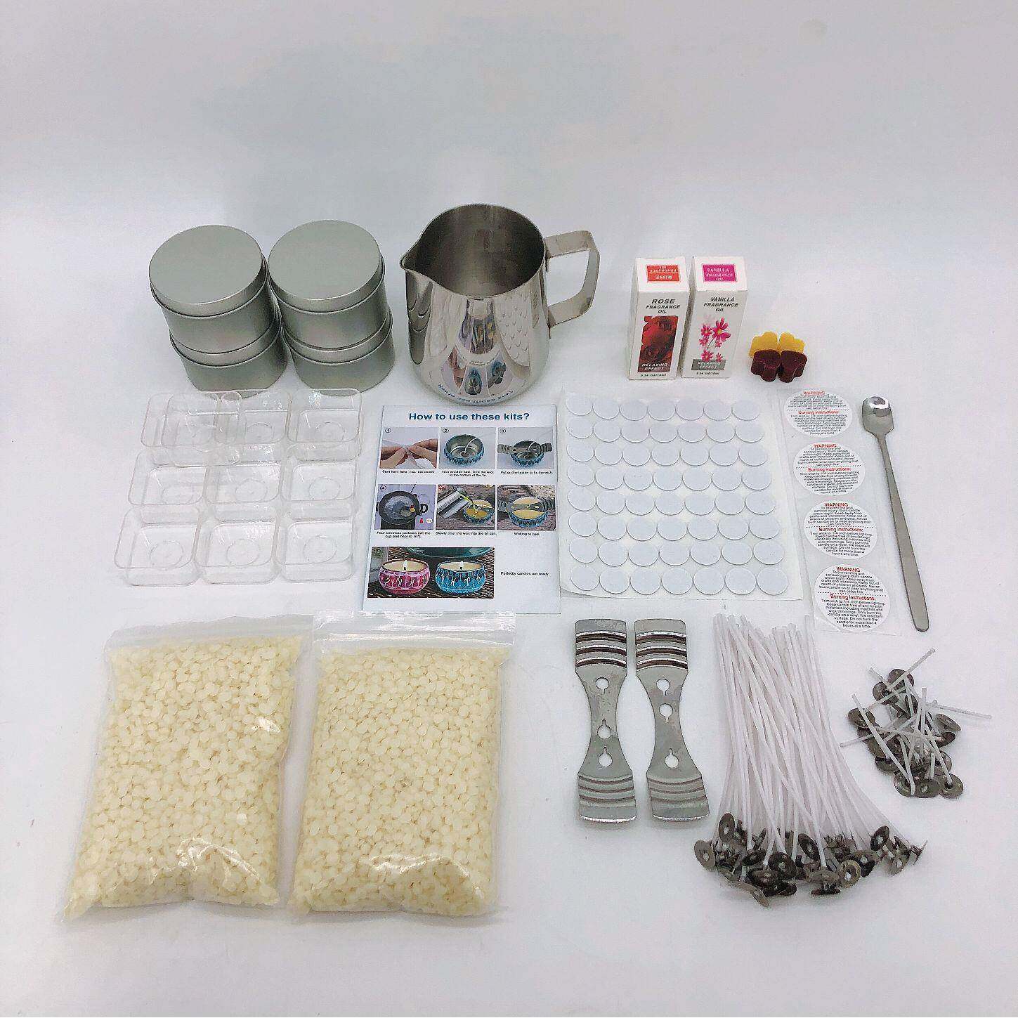 烛材料套装DIYcandle蜡化香薰蜡烛大豆34套蜡手工DIY制作蜡杯锅餐