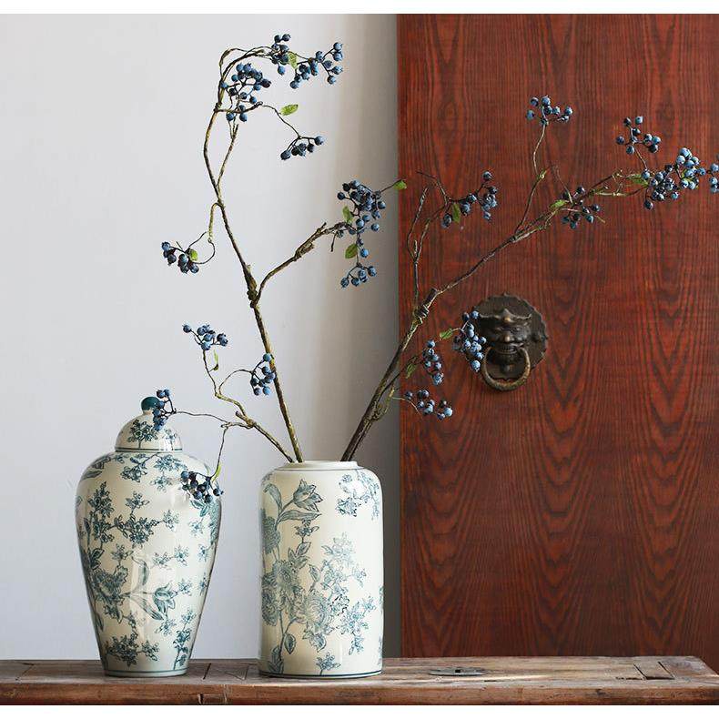 新中式花朵纹陶瓷白瓷古仿古PIM花客瓷花瓶厅插花复摆青件器,橡塑材料及制品,工业陶瓷,淘宝优惠券,粉丝福利购,淘宝优惠卷