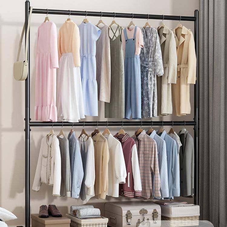 晾衣架落地F97TT5T8用折叠卧室内衣简挂衣帽架家晒学生宿舍易凉衣