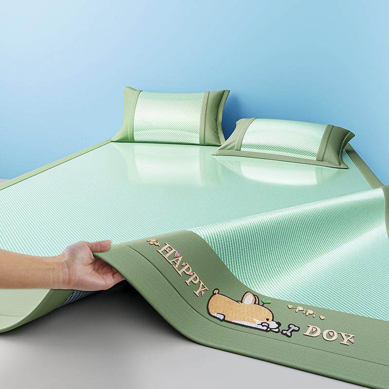 2夏季冰丝凉席可机洗ymyjxtkj竹新席子天床单夏205款家用折叠纯色,床上用品,冰丝席,淘宝优惠券,粉丝福利购,淘宝优惠卷