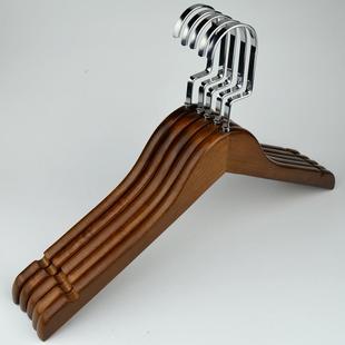 道 架防滑酒店木无包质服装 复古OFO服架装 店实木衣痕男女衣服撑裤