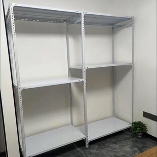 直角角铁货架角钢铁板衣柜家用出租房晾衣架置物架衣架简易衣其欣