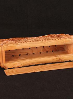 桃木枕头木雕30245呈龙凤木枕颈椎枕硬枕送长辈祥礼头品