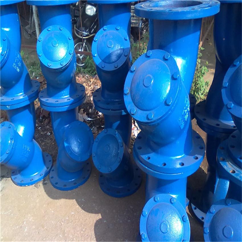 球磨铸铁Y型法兰过器不锈钢过滤器滤滤芯DN500新乡鑫网GL41H良直