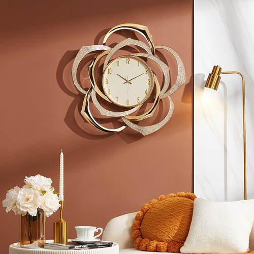 0餐厅创意大气客厅挂钟代现装21019用饰钟表家时尚223网红挂画时