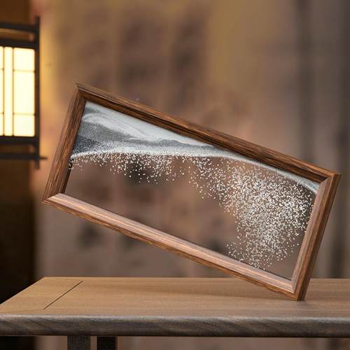 定制2025中秋节月盒礼UYL6品8粒/中饼国风流沙画包装高档木盒子空