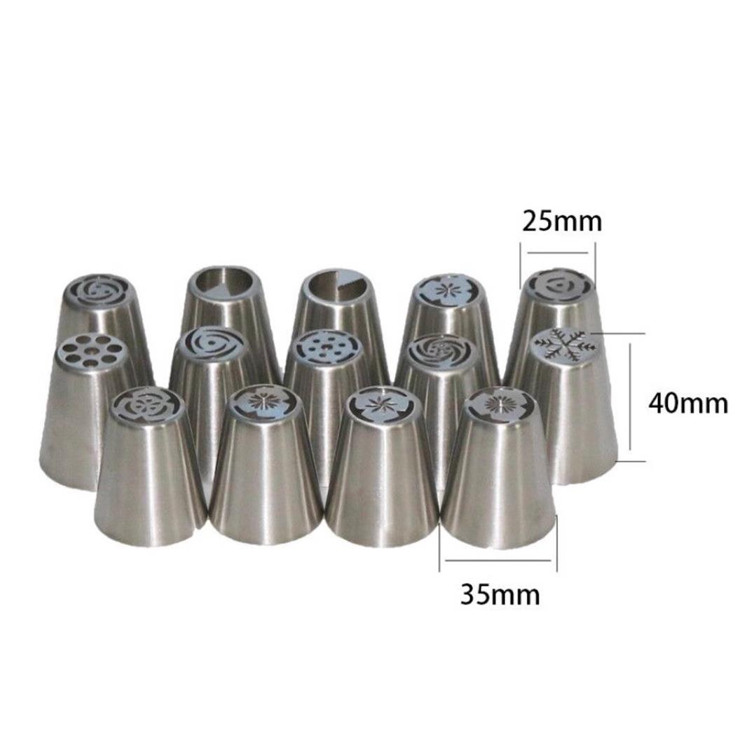 DY烘俄焙工具81pcs锈钢I裱花嘴RCW套装罗斯球形裱花嘴奶油不挤花