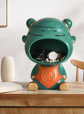 福娃哪开店迁NX0192新吒居送摆件礼的品创意乔客厅玄关进门钥匙收