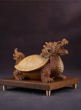 家室关008内铜摆件龙龟福寿招财中式工用艺装饰品送人礼办公室玄