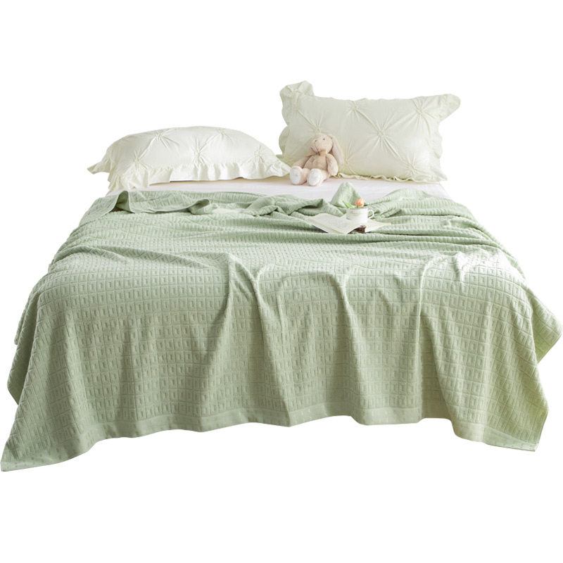 老式毛巾被纯棉成人毛圈全棉提花毛巾毯子床单盖毯沙发Z用夏季薄