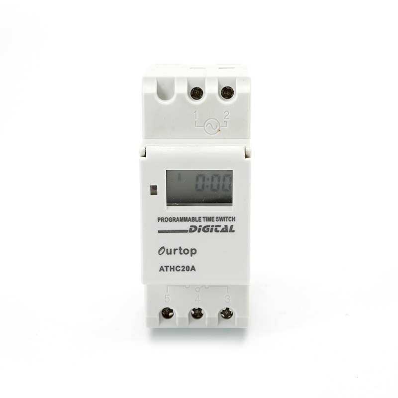 AHC15A时控开关220V 自动循环控制微电脑定时开关路灯电源计时器