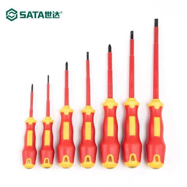 世达（SATA）7件T系列VDE绝缘螺丝批组套磁力批头09303