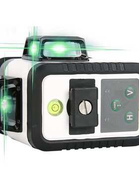 优利德12线水平仪绿光贴墙仪高精度自动打线红外线贴地仪LM580G