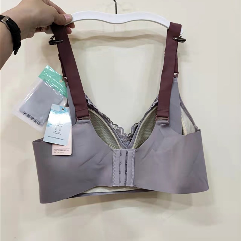 十月独宠超大杯哺乳内衣薄款DE杯女聚拢防下垂无钢圈喂奶文胸2223