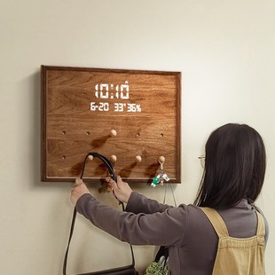 电表箱装 网红配电箱遮丑洞洞板开关盒遮挡挂画带钟表 饰画2025新款