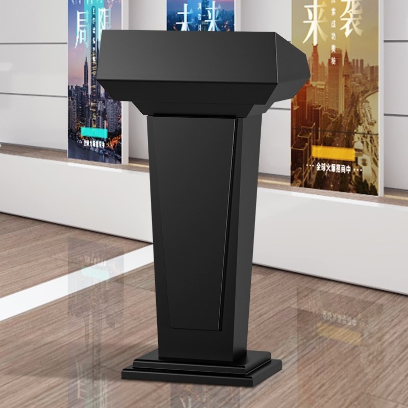 实木会议室发言台演讲台讲台桌迎宾台4s店接待台主持台小型讲话台