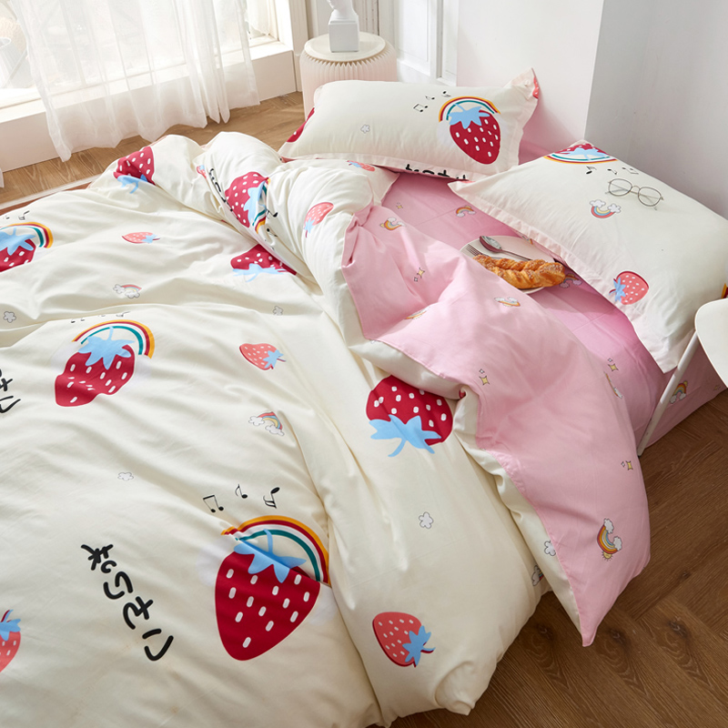 纯棉被套单件150x200夏季全棉单人 160x210床单被罩两件套180x200