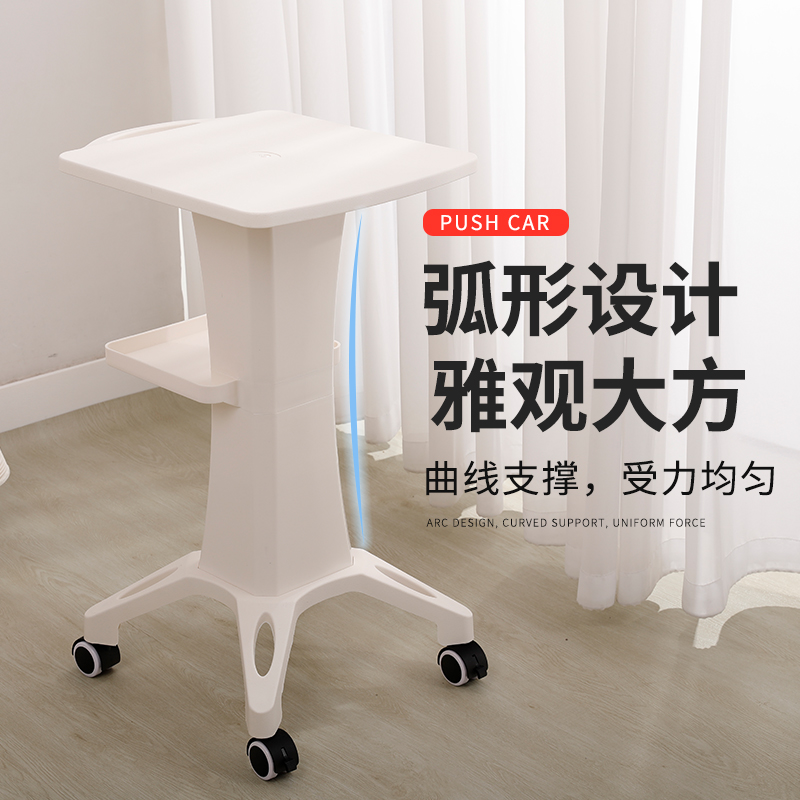 美容仪器小气泡推车置物架美容院专用钒钛支架底座移动架子工具车