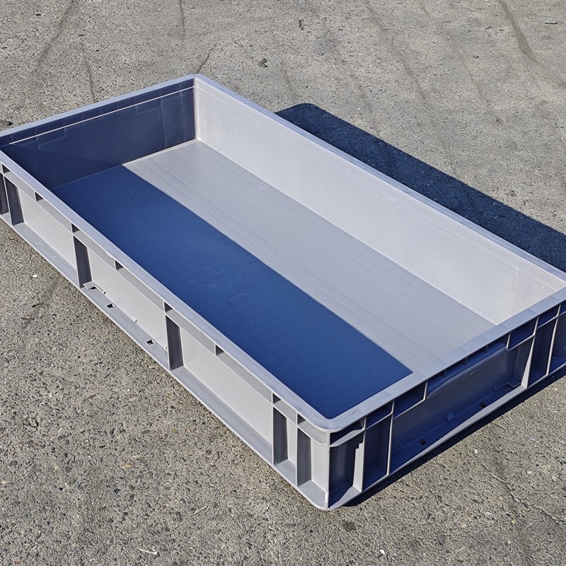 4811加厚物流箱塑料箱长方形周转箱汽配箱800400120浅盘