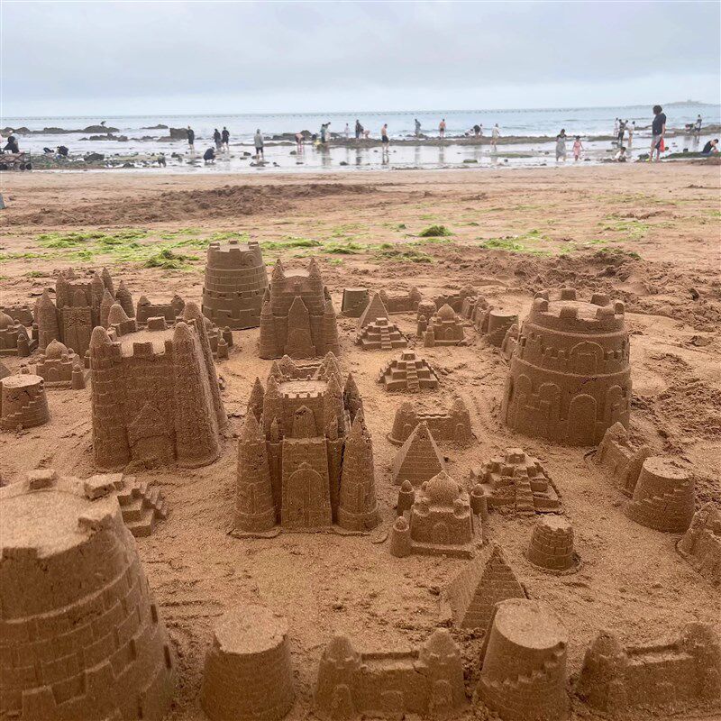 沙滩城堡模具桶海边儿童沙滩玩具幼儿园沙池玩沙挖沙子工具套装S0