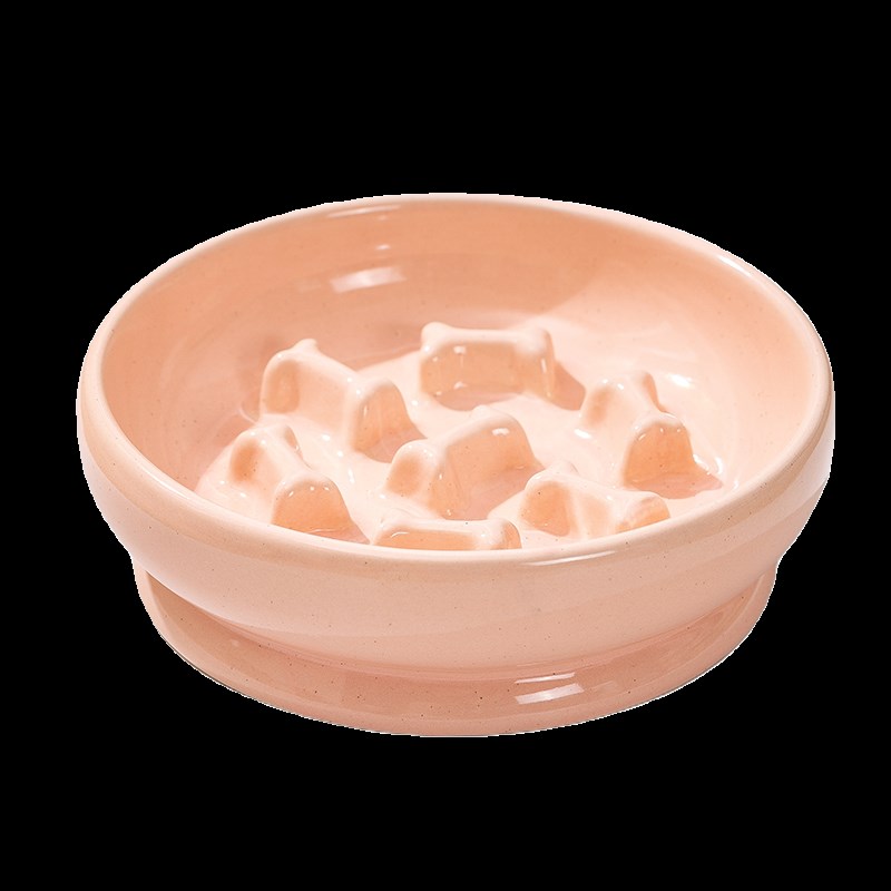 狗狗慢食碗防噎缓食陶瓷宠物碗狗碗狗食盆高脚护颈猫粮碗猫咪食盆