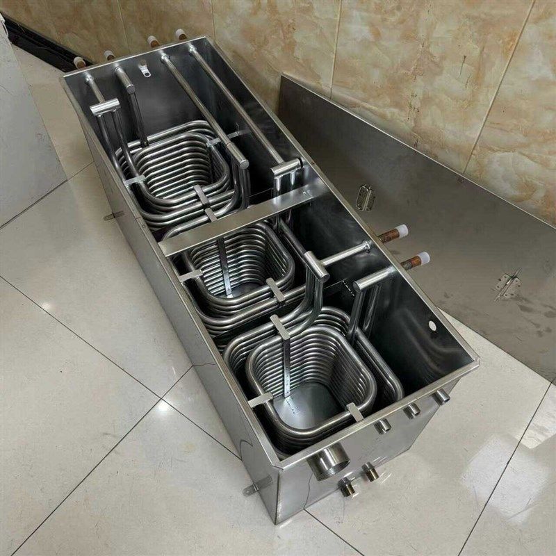 工业冷水机专用304不锈钢水箱配套不锈钢盘管蒸发器3P5P10P15P20P